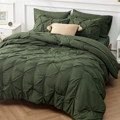 7 PCS-Soft Pintuck Messy Bedding Sets