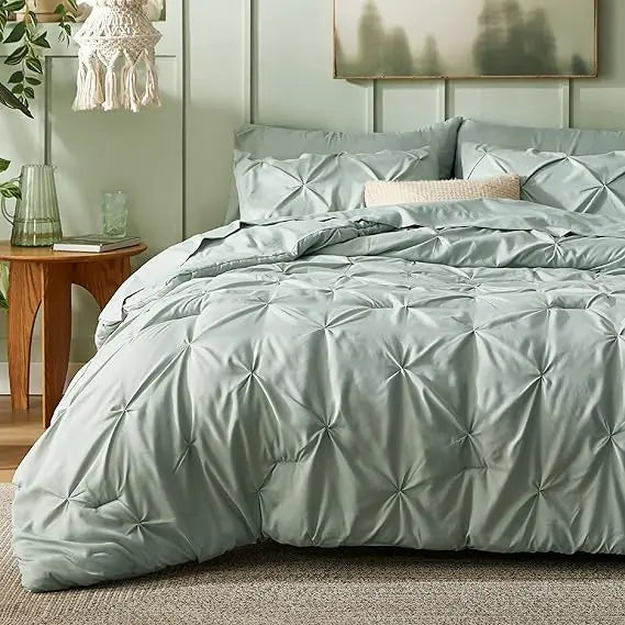 7 PCS-Soft Pintuck Messy Bedding Sets
