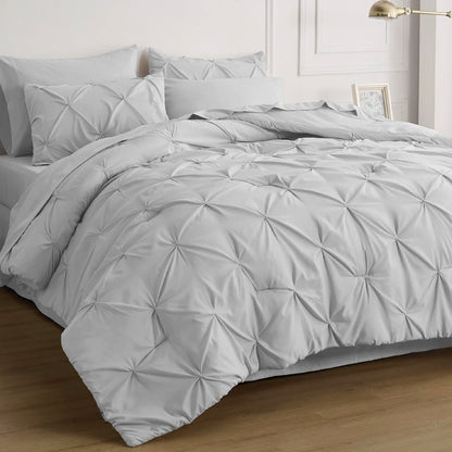 7 PCS-Soft Pintuck Messy Bedding Sets